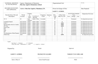 Grs Records Inventory Sample Form School/District Inventory-Records-Form.docx