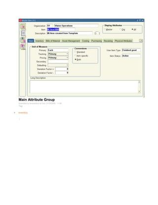 Main Attribute Group
Submitted by Anonymous on Sun, 01/25/2009 - 11:55
Tag:
Inventory
/
 