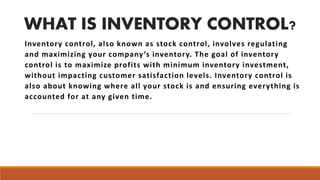 Inventory control | PPT