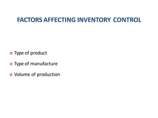 Inventory control | PPTX