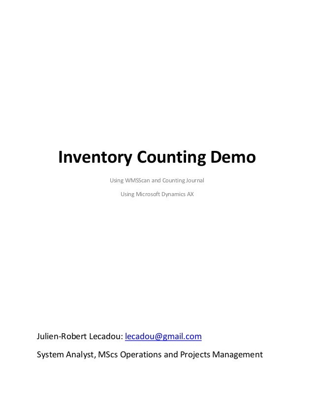inventory counting