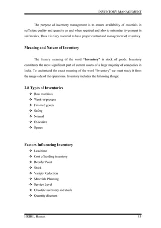 Inventory management