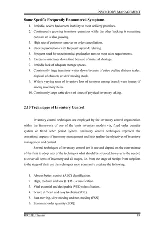 Inventory management