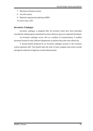 Inventory management