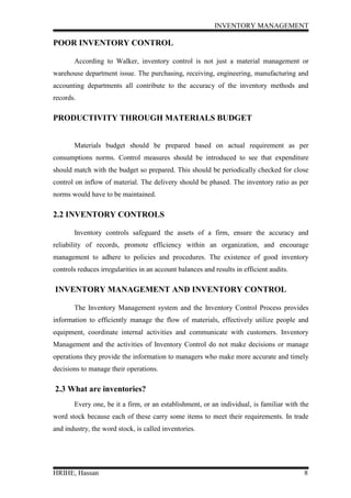 Inventory management