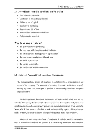 Inventory management