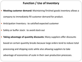 Inventory management | PPTX