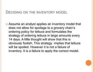 Inventory management -Aparna Lakshmanan | PPTX