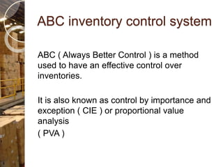 Inventory management.. | PPTX | Logistics | Business