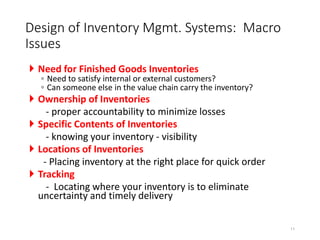 Accountable Inventory Supply chain management INVENTORY MANAGEMENT IN A SUPPLY CHAIN | PPT