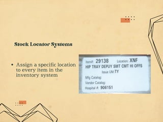 System Locator Inventory inventory management 2, Carts and Totes used to Transport Sterile Items ...