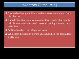 Anticipation Inventory(anticipation of a possible future event)Reasons for Huge inventories Customer’s orders in anticipation