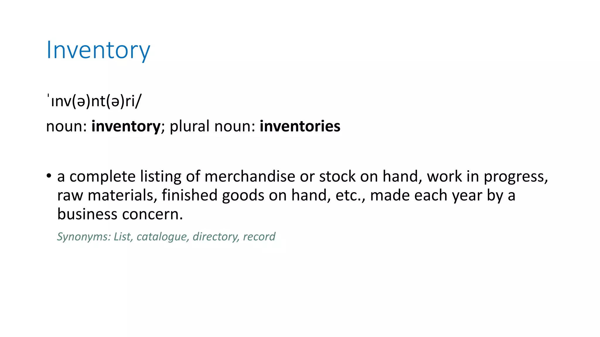 Inventory management PPTX