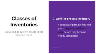 Inventory Management - Definition and Its Classes | PPTX
