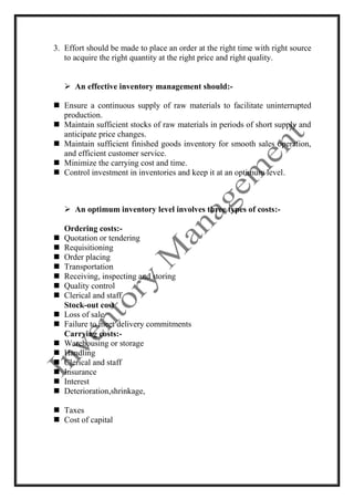 Spare parts etc.OR<br />A stock of items held to meet future demand