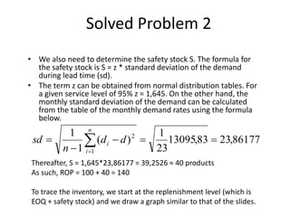 Safety Stock Example Problems Inventory Management Self Study Exercises.pptx
