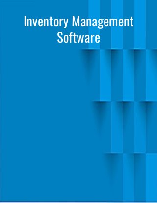 Inventory Management
Software
 