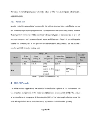 Inventory Optimization Model | PDF