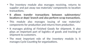 An Introduction to how the Inventory Module works in ERP system by ...