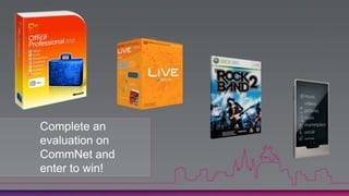 Required SlideComplete an evaluation on CommNet and enter to win!