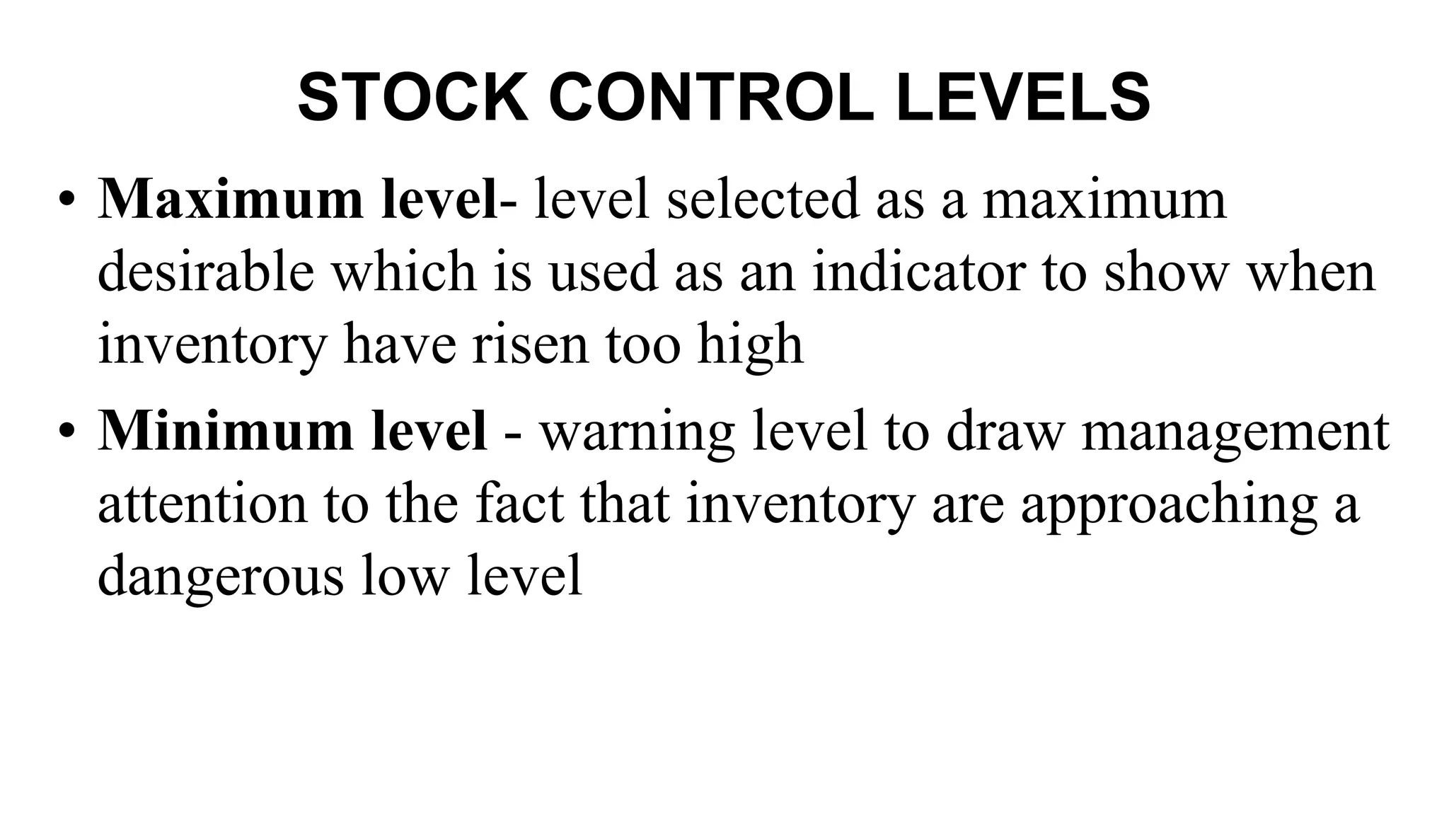 Inventory or stores management | PPTX
