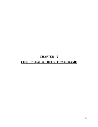 CHAPTER – 2
CONCEPTUAL & THEORITICAL FRAME




                                 10
 