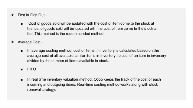 Outgoing Items Inventory Valuation Odoo 15 | Odoo 15 Inventory | PPTX