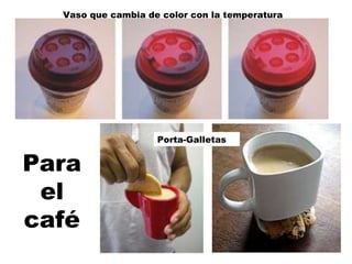 Para el café Vaso que cambia de color con la temperatura Porta-Galletas 