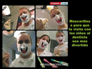 Mascarillas s para que la visita con los niños al dentista sea mas divertida 