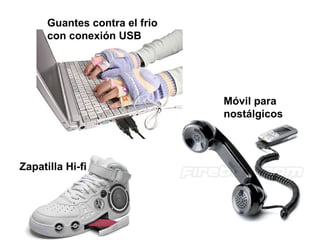 Guantes contra el frio con conexión USB Zapatilla Hi-fi Móvil para nostálgicos 