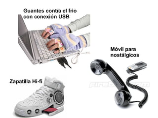Guantes contra el frio con conexión USB Zapatilla Hi-fi Móvil para nostálgicos 