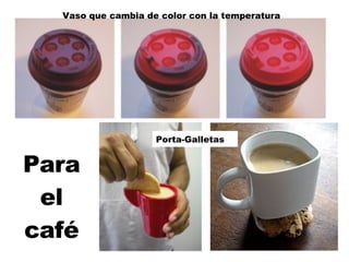 Para el café Vaso que cambia de color con la temperatura Porta-Galletas 
