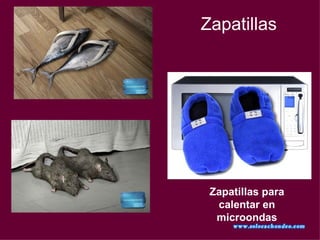 Zapatillas Zapatillas para calentar en microondas 