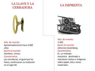 First Invento Y Los 50 inventos mas importantes de la historia | PPTX