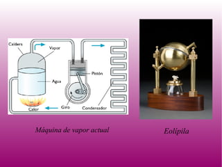 Máquina de vapor actual Eolípila
 