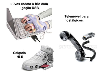 Luvas contra o frio com ligação USB Calçado  Hi-fi Telemóvel para nostálgicos 