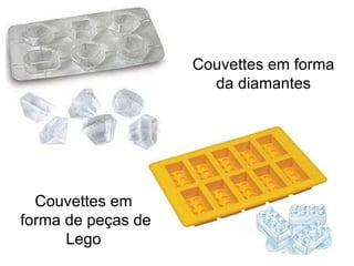 Couvettes em forma da diamantes Couvettes em forma de peças de Lego 
