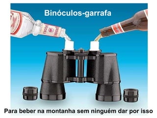 Para beber na montanha sem ninguém dar por isso Binóculos-garrafa 