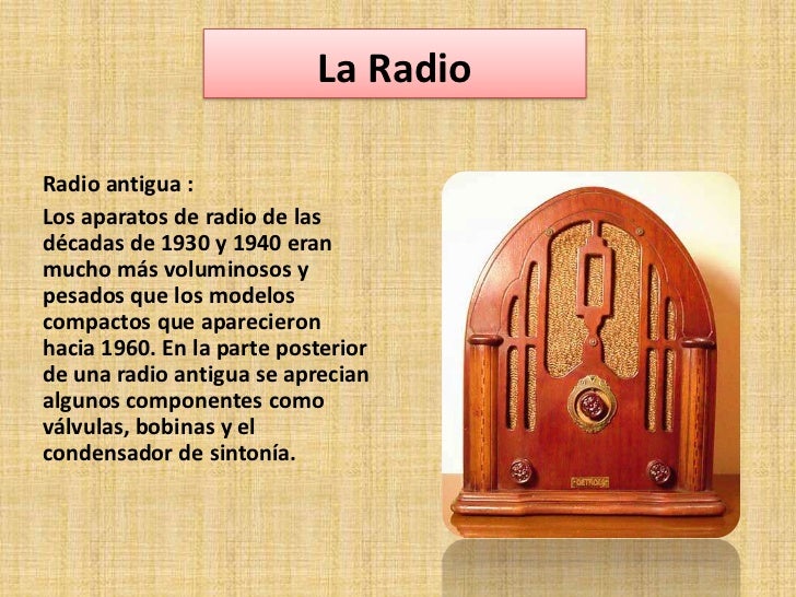 Resultado de imagen de Aparatos de radio antiguos