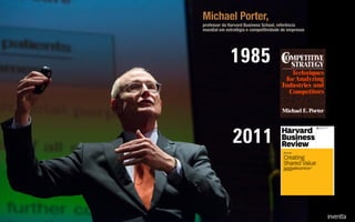 2011
1985
Michael Porter,
professor da Harvard Business School, referência
mundial em estratégia e competitividade de empresas
 