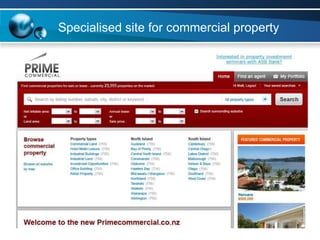 Specialised site for commercial property 