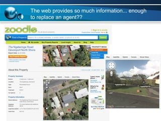 The web provides so much information... enough to replace an agent?? 