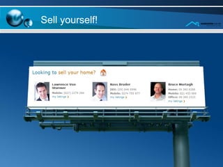 Sell yourself! 