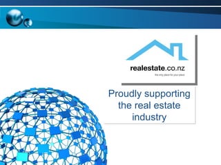 Proudly supporting the real estate industry 