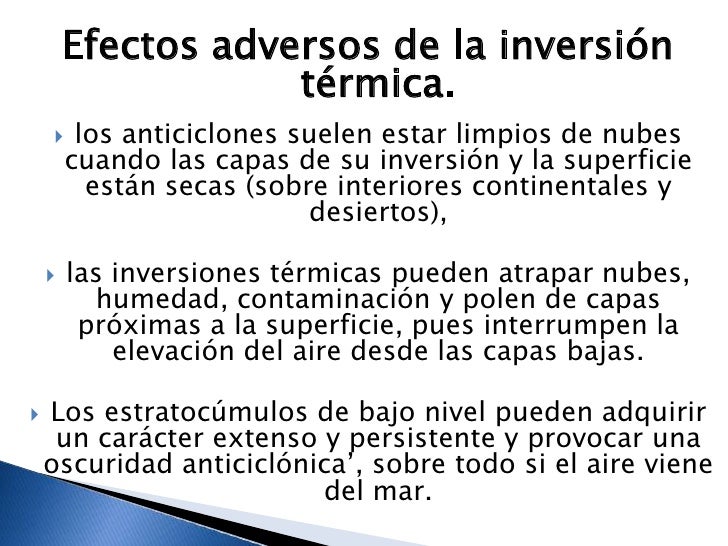 Inversión termica Inversión termica