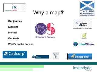 Why a map?
Our journey
External
Internal
Our tools
What’s on the horizon
 