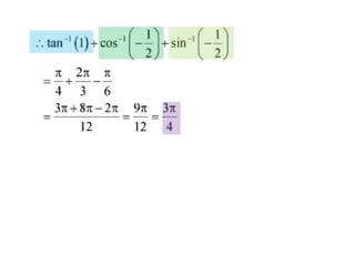 Inverse trigonometric functions from class 12 maths