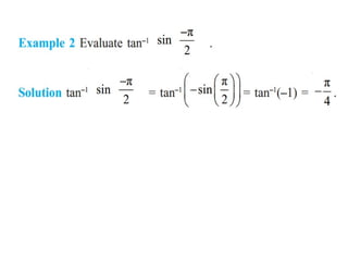 Inverse trigonometric functions from class 12 maths