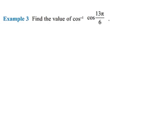 Inverse trigonometric functions from class 12 maths