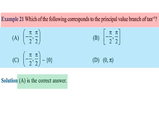 Inverse trigonometric functions from class 12 maths